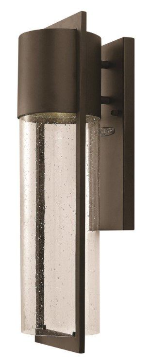 Foto para 15w Outdoor Shelter LED Clear Seedy Buckeye Bronze Medium Wall Mount