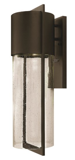 Foto para 100w Outdoor Shelter MED Clear Seedy Buckeye Bronze Large Wall Mount