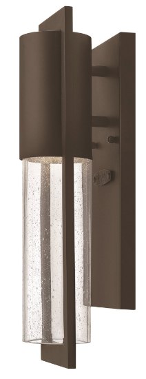 Picture of 60w Outdoor Shelter MED Clear Seedy Buckeye Bronze Mini Wall Mount