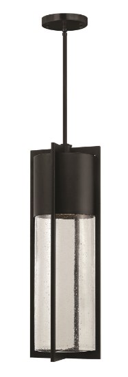 Foto para 15w Outdoor Shelter LED Clear Seedy Black Extra Large Hanging