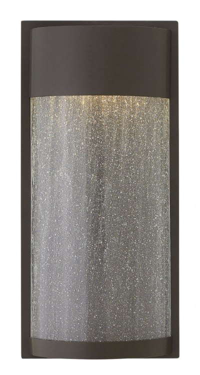 Foto para 16w Outdoor Shelter LED Clear Seedy Buckeye Bronze Medium Wall Mount