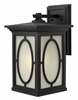 Foto para 100w Outdoor Randolph MED Clear Seedy and Etched Seedy Glass Panels (Option) Black Large Wall Mount