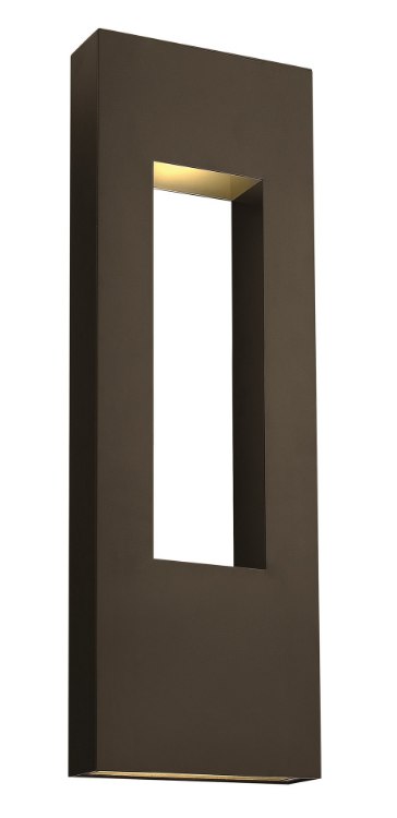 Picture of 7.5w Outdoor Atlantis LED Etched Lens Bronze Extra Large Wall Mount