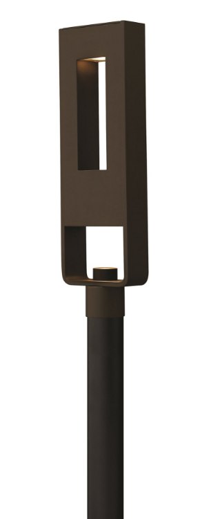 Picture of 11w Outdoor Atlantis LED Etched Glass Lens Bronze Post Top/ Pier Mount