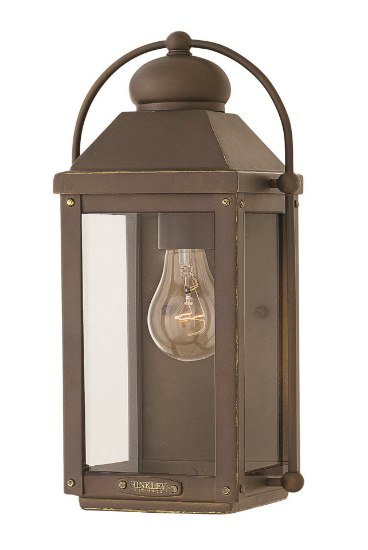 Picture of 100w Outdoor Anchorage MED Clear Light Oiled Bronze Small Wall Mount