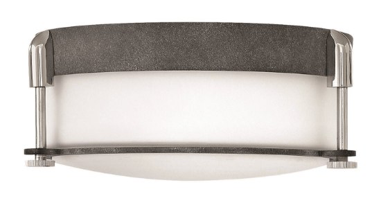 Picture of 60w Foyer Colbin MED Aged Zinc Flush Mount