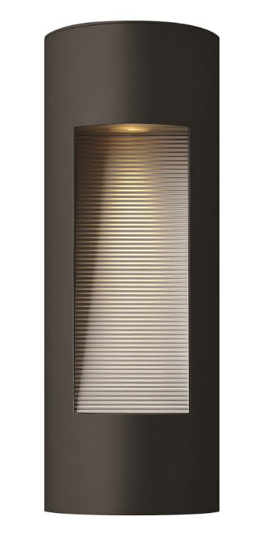 Picture of 20w Outdoor Luna GU-10 Etched Glass Lens Satin Black Medium Wall Mount
