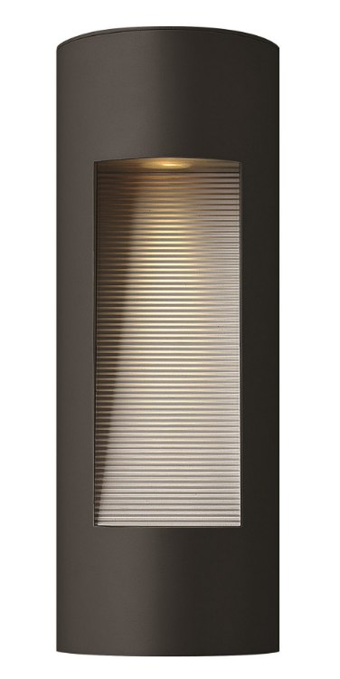 Picture of 7.5w Outdoor Luna LED Etched Glass Lens Satin Black Medium Wall Mount