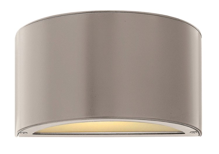 Foto para 8w Outdoor Luna LED Etched Lens Titanium Small Wall Mount