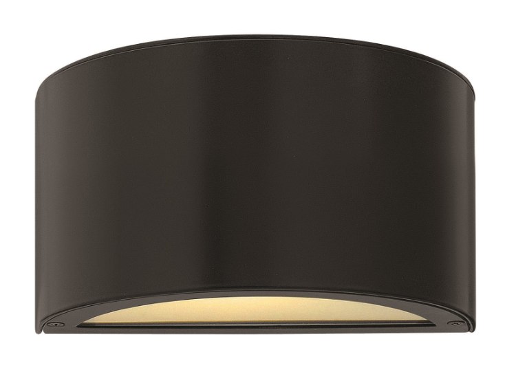 Picture of 7.5w Outdoor Luna LED Etched Lens Satin Black Small Wall Mount