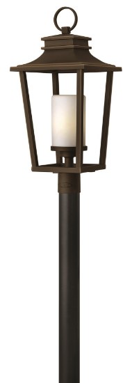 Foto para 15w Outdoor Sullivan LED Etched Opal Oil Rubbed Bronze Post Top/ Pier Mount