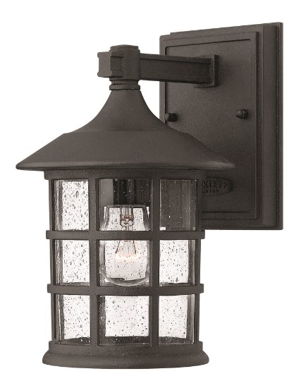 Picture of 10w Outdoor Freeport LED Clear Seedy Black Small Wall Mount