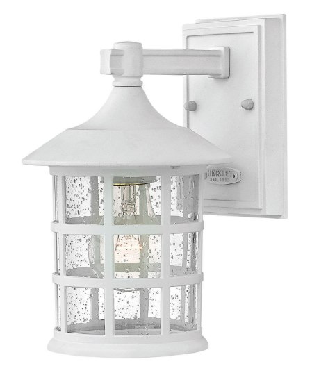 Picture of 10w Outdoor Freeport LED Clear Seedy Classic White Small Wall Mount