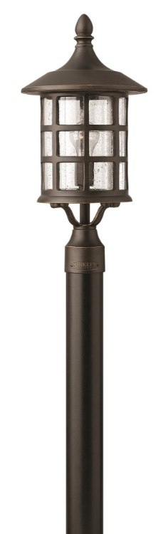 Foto para 100w Outdoor Freeport MED Clear Seedy Oil Rubbed Bronze Post Top/ Pier Mount