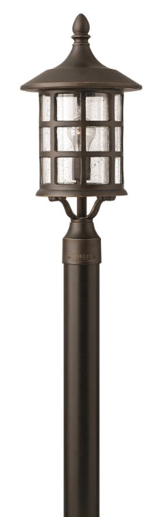 Foto para 15w Outdoor Freeport LED Clear Seedy Oil Rubbed Bronze Post Top/ Pier Mount