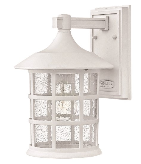 Picture of 100w Outdoor Freeport MED Clear Seedy Classic White Medium Wall Mount