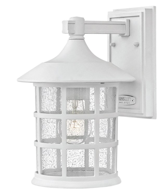 Foto para 15w Outdoor Freeport LED Clear Seedy Classic White Medium Wall Mount