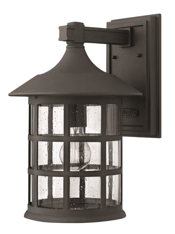 Foto para 15w Outdoor Freeport LED Clear Seedy Black Large Wall Mount