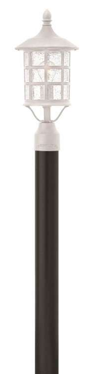 Foto para 100w Outdoor Freeport MED Clear Seedy Classic White Post Top/ Pier Mount