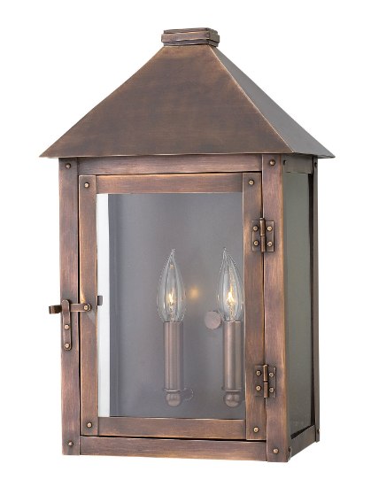 Picture of 60w Outdoor Thatcher CAND Clear Antique Copper Medium Wall Mount