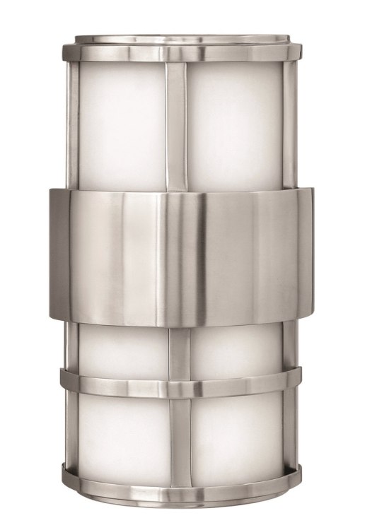 Picture of 40w Outdoor Saturn CAND Etched Opal Stainless Steel Mini Wall Mount