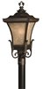 Foto para 100w Outdoor Brynmar MED Amber Linen Regency Bronze Post Top/ Pier Mount