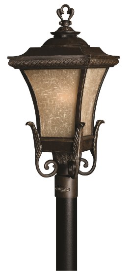 Picture of 15w Outdoor Brynmar LED Amber Linen Regency Bronze Post Top/ Pier Mount