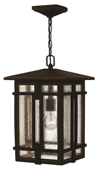 Foto para 100w Outdoor Tucker MED Clear Seedy Oil Rubbed Bronze Hanging