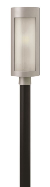 Picture of 18w Outdoor Solara GU24 Inside White Etched Titanium Post Top/ Pier Mount