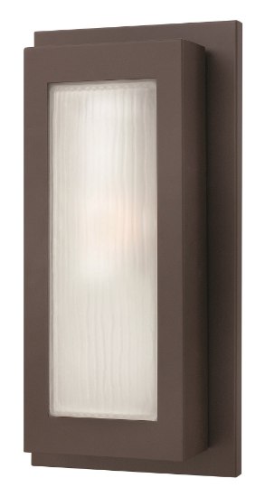 Foto para 100w Outdoor Titan MED Organic Ribbed Etched Buckeye Bronze Medium Wall Mount