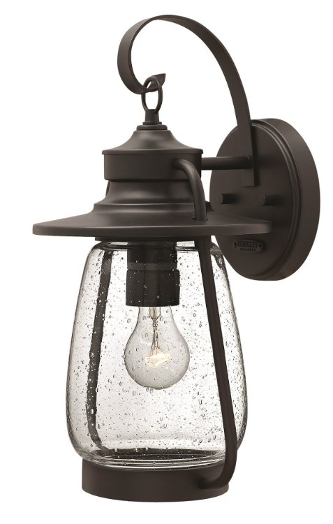 Picture of 15w Outdoor Calistoga LED Clear Seedy Spanish Bronze Medium Wall Mount