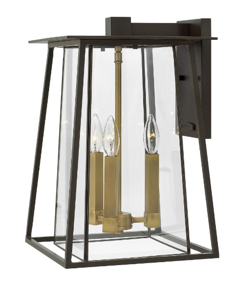 Picture of 60w Outdoor Walker CAND Bound Clear Buckeye Bronze Large Wall Mount