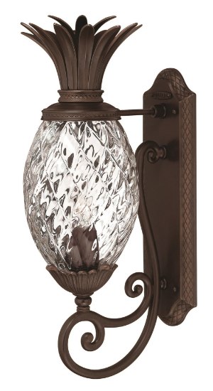 Picture of 75w Outdoor Plantation MED Clear Optic Copper Bronze Small Wall Mount