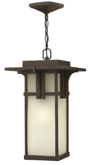 Foto para 100w Outdoor Manhattan MED Etched Seedy Oil Rubbed Bronze Hanging