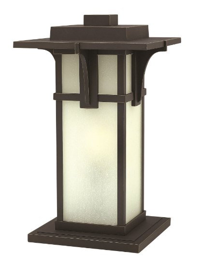 Foto para 100w Outdoor Manhattan MED Etched Seedy Oil Rubbed Bronze Extra Large Post Top