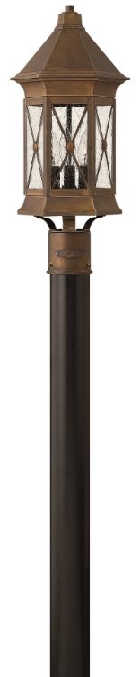 Foto para 60w Outdoor Brighton CAND Clear Seedy Sienna Post Top/ Pier Mount