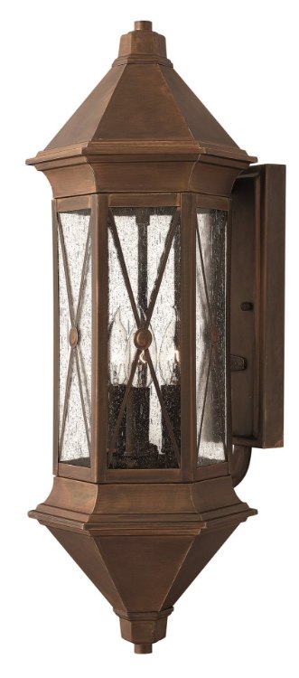 Foto para 60w Outdoor Brighton CAND Clear Seedy Sienna Large Wall Mount