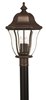 Foto para 40w Outdoor Monticello CAND Clear, Bent, Beveled and Bound Copper Bronze Post Top/ Pier Mount