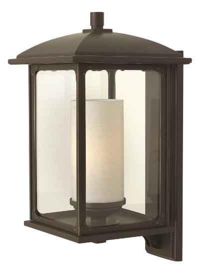 Foto para 100w Outdoor Stanton MED Clear Oil Rubbed Bronze Large Wall Mount