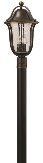 Foto para 40w Outdoor Bolla CAND Clear Seedy Olde Bronze Post Top/ Pier Mount