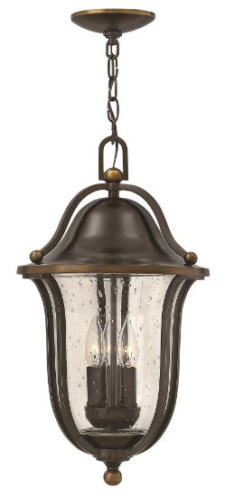 Foto para 40w Outdoor Bolla CAND Clear Seedy Olde Bronze Hanging