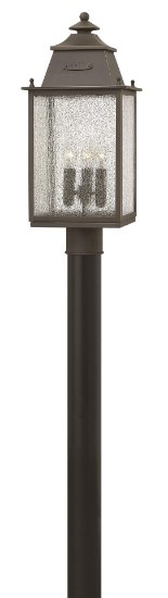 Picture of 60w Outdoor Chatfield CAND Clear Seedy Oil Rubbed Bronze Post Top/ Pier Mount