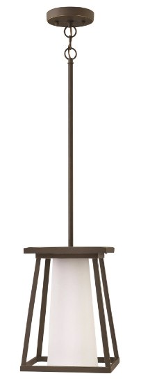 Foto para 100w Outdoor Burke MED Etched Opal Oil Rubbed Bronze Hanging