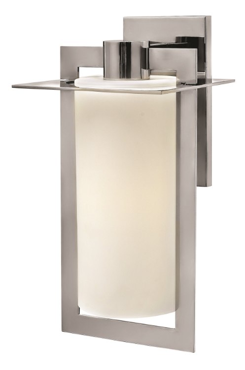 Foto para 100w Outdoor Colfax MED Etched Opal Polished Stainless Steel Large Wall Mount
