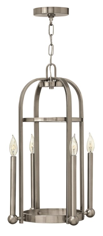 Foto para 60w Foyer Landon CAND Brushed Nickel Single Tier Foyer
