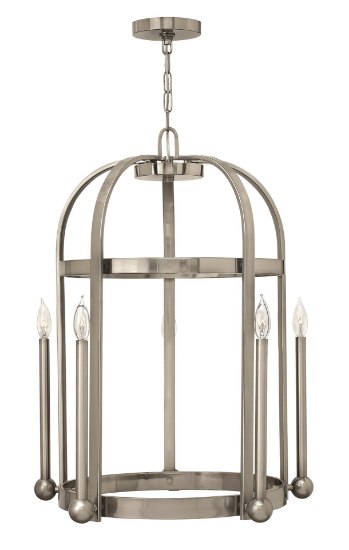 Picture of 60w Foyer Landon CAND Brushed Nickel Single Tier Foyer