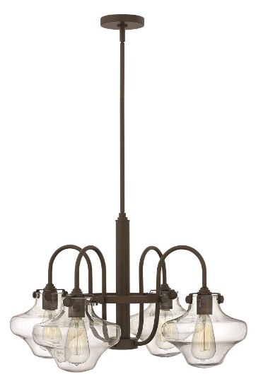 Picture of 100w Chandelier Congress MED Clear Glass Oil Rubbed Bronze Stem Hung Downlight