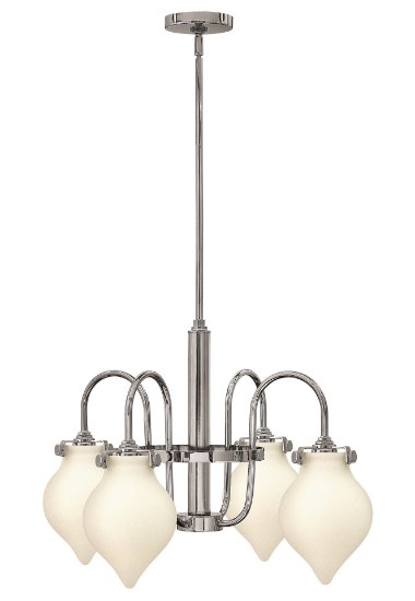 Foto para 100w Chandelier Congress MED Etched Opal Chrome Stem Hung Downlight