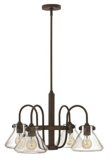 Picture of 100w Chandelier Congress MED Clear Glass Oil Rubbed Bronze Stem Hung Downlight