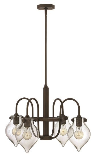 Picture of 100w Chandelier Congress MED Clear Glass Oil Rubbed Bronze Stem Hung Downlight